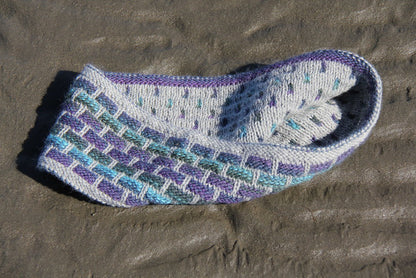 Cache-col et bandeau Igloo DK par Lucy Neatby - Modèle numérique