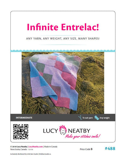Couverture ou écharpe Infinite Entrelac de Lucy Neatby - Modèle numérique