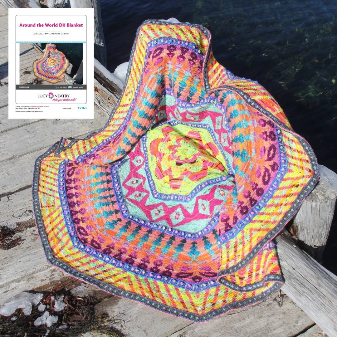 Around The World DK Blanket by Lucy Neatby - Digital Pattern