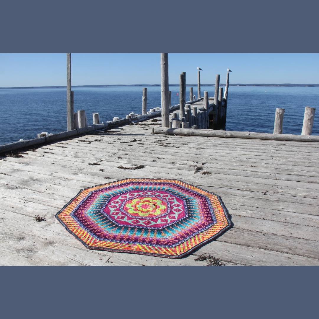 Around The World DK Blanket by Lucy Neatby - Digital Pattern