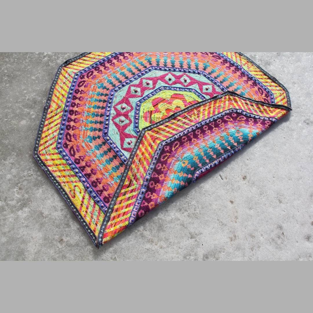 Around The World DK Blanket by Lucy Neatby - Digital Pattern