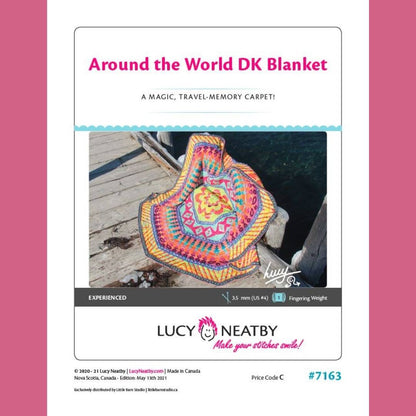 Around The World DK Blanket by Lucy Neatby - Digital Pattern