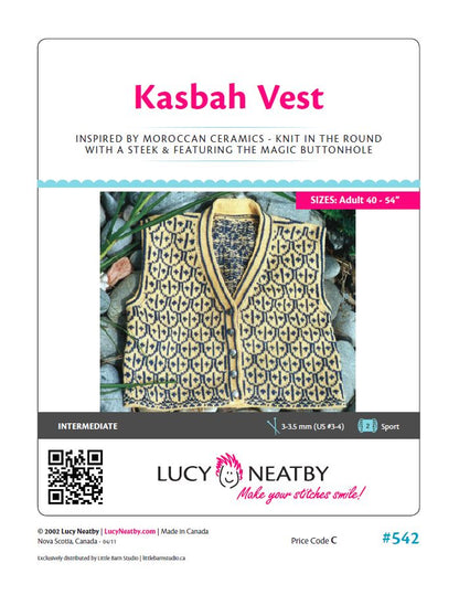 Gilet Kasbah de Lucy Neatby - Patron numérique