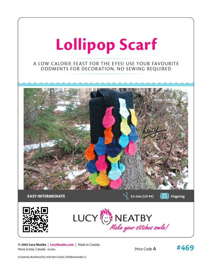 Lollipop Scarf by Lucy Neatby - Digital Pattern