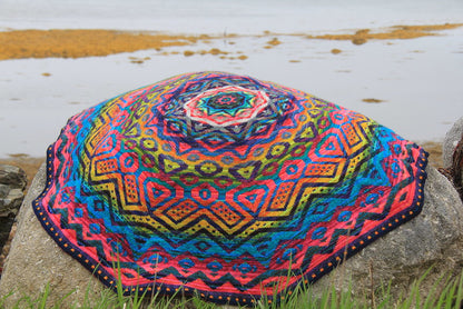 Mardi Gras DK Blanket by Lucy Neatby - Digital Pattern