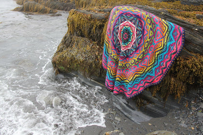 Mardi Gras DK Blanket by Lucy Neatby - Digital Pattern