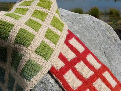 Écharpe en tricot double Paintbox de Lucy Neatby - Modèle numérique