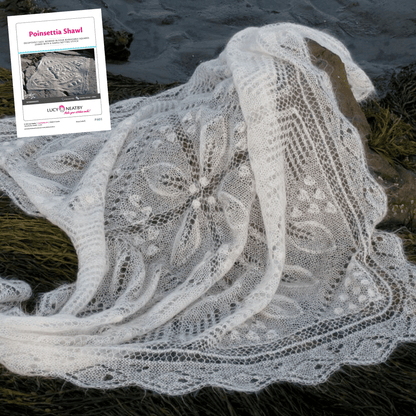 Châle Poinsettia par Lucy Neatby - Modèle numérique