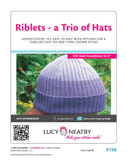 Riblet Hats by Lucy Neatby | Digital Pattern