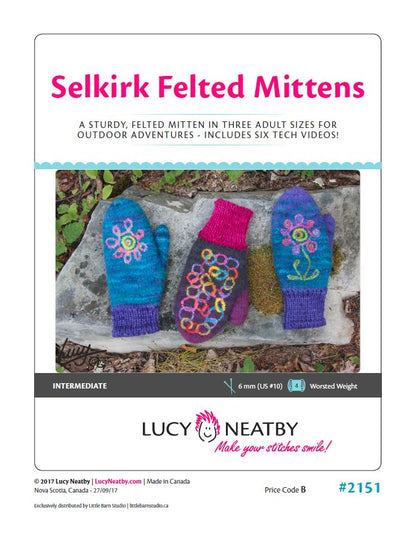 Selkirk Felted Mittens by Lucy Neatby | Digital Pattern