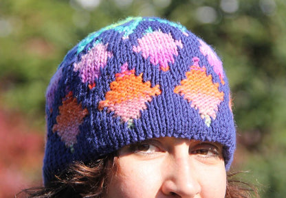 Sky Diamond DK Hat by Lucy Neatby | Digital Pattern