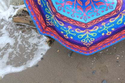 SnowFire DK Blanket by Lucy Neatby - Digital Pattern