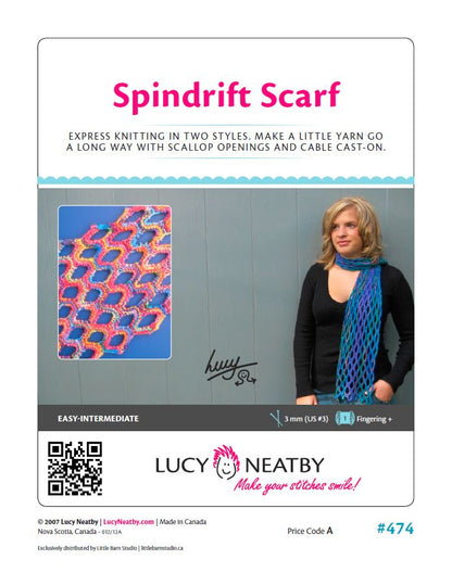 Écharpe Spindrift de Lucy Neatby - Modèle numérique