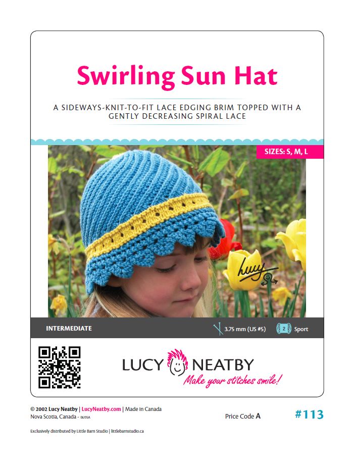 Swirling Sun Hat by Lucy Neatby | Digital Pattern