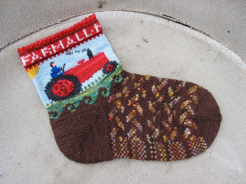 Tractor Socks by Lucy Neatby | Digital Pattern