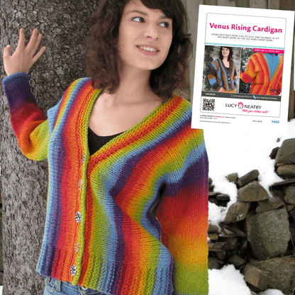 Cardigan Venus Rising de Lucy Neatby - Modèle numérique