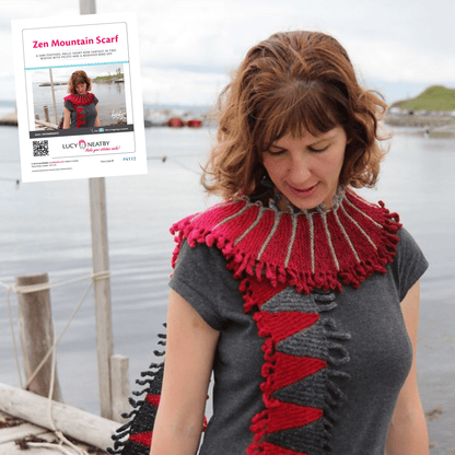Echarpe Zen Mountain par Lucy Neatby - Patron numérique