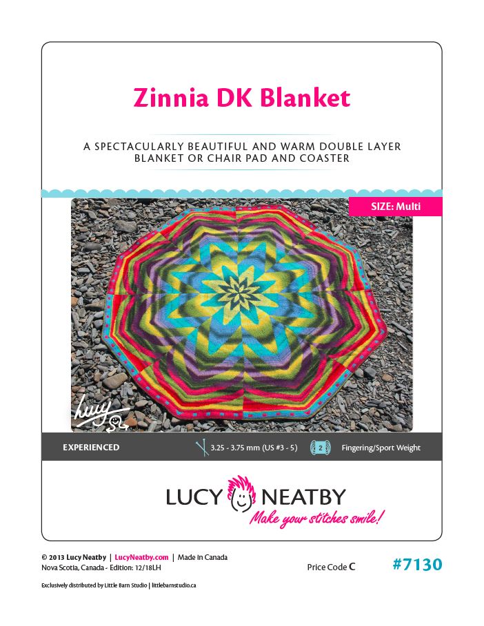 Zinnia Blanket by Lucy Neatby - Digital Pattern
